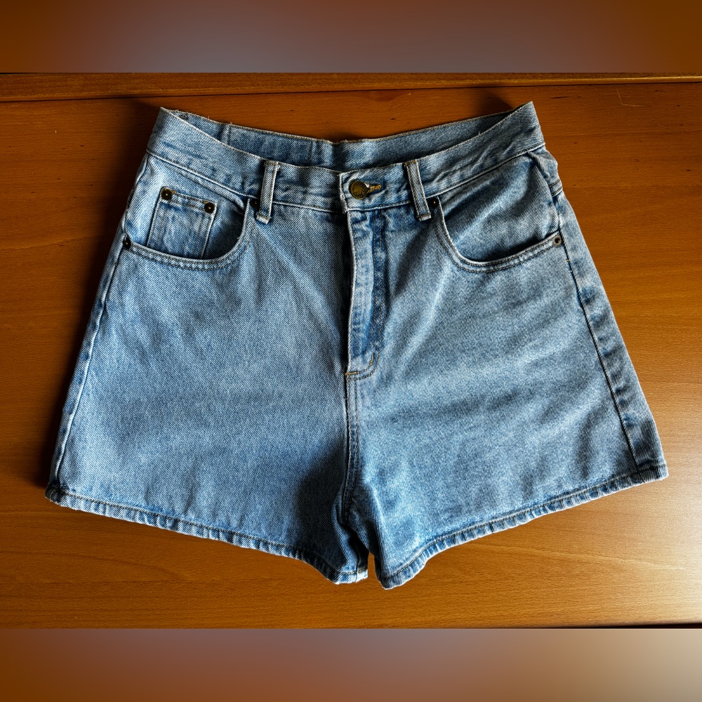 SOLD - Paris Blues Vintage Light Blue Denim Shorts